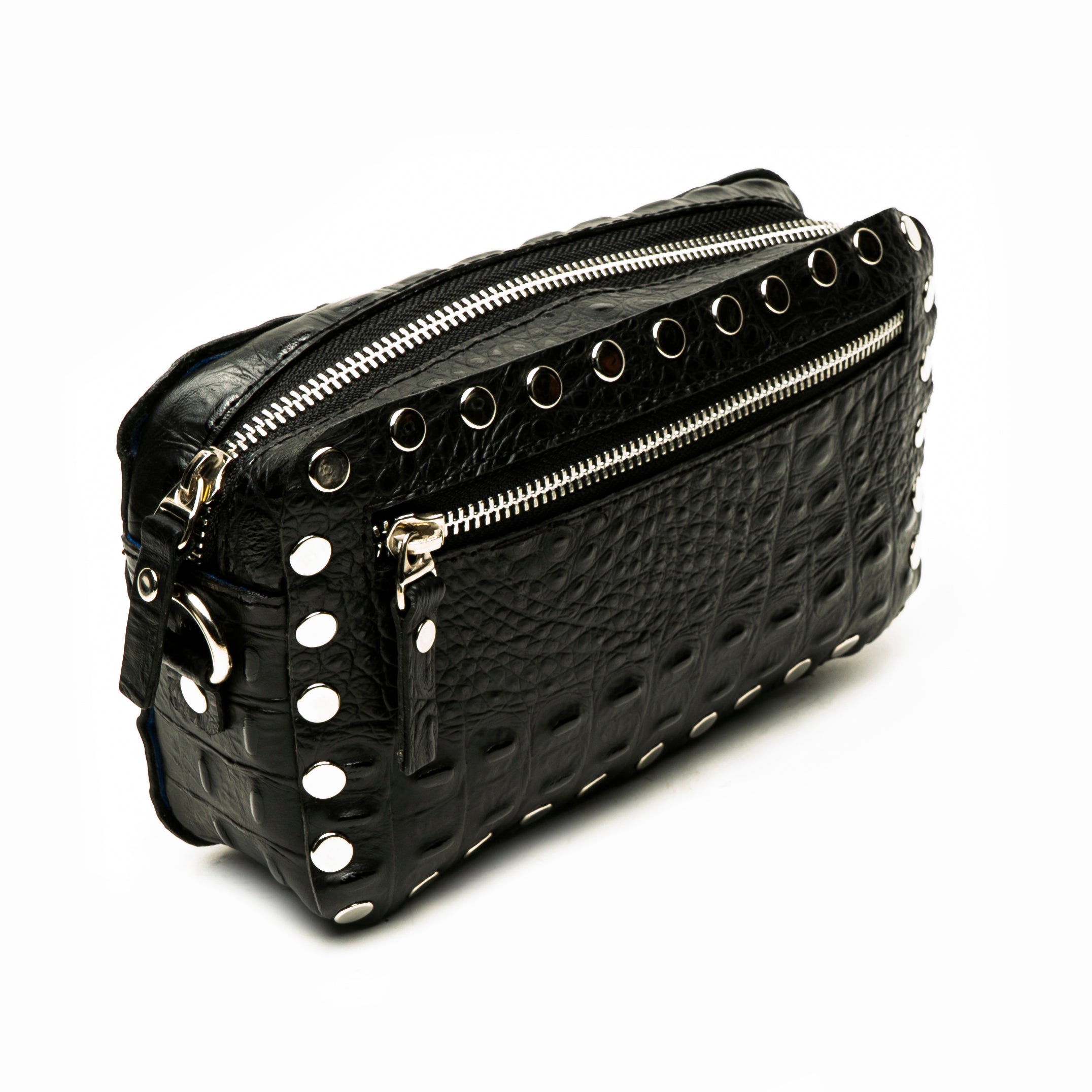 VICTORIA CAMERA BAG BLACK CROCODILE