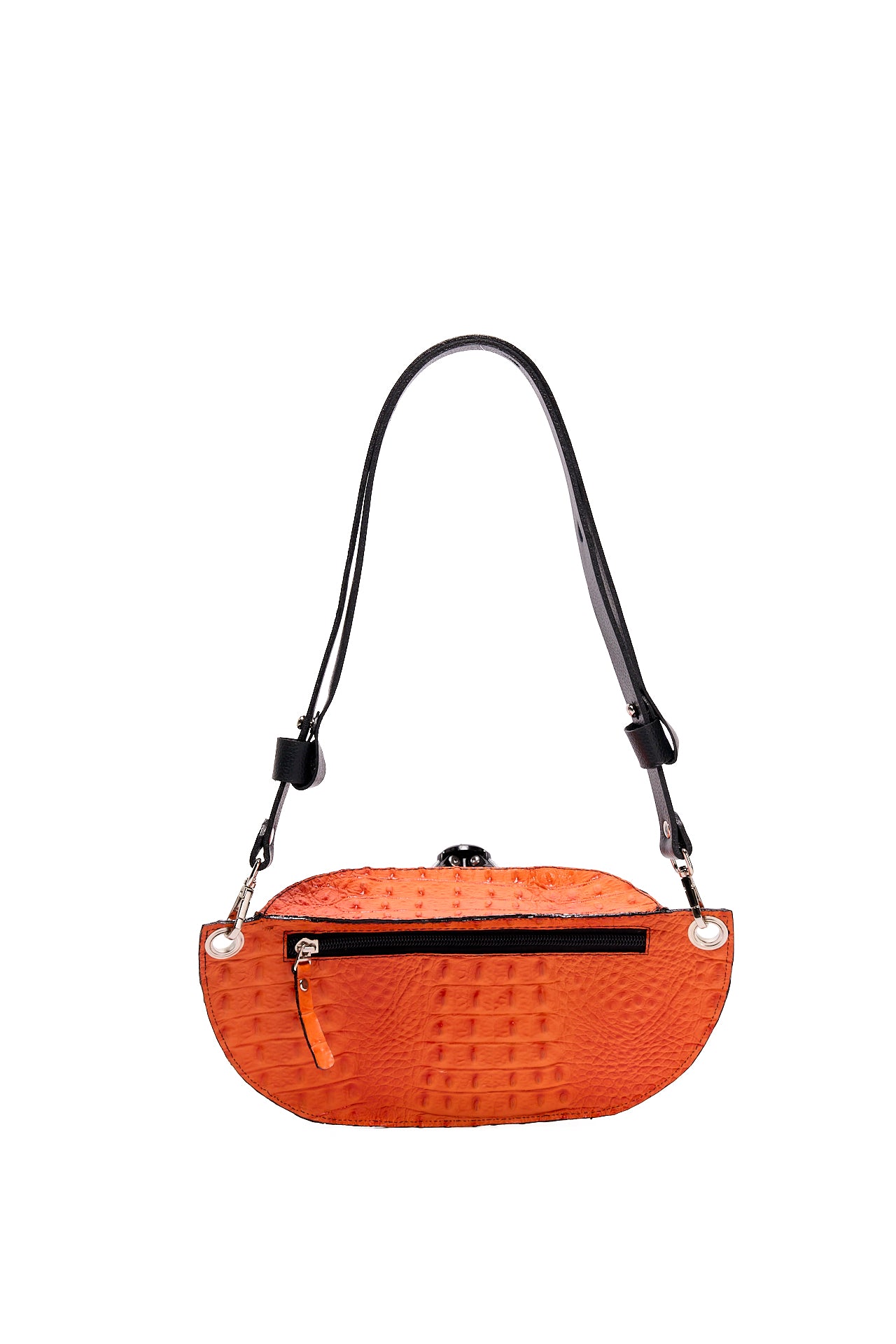 FANNY PACK ORANGE CROCODILE