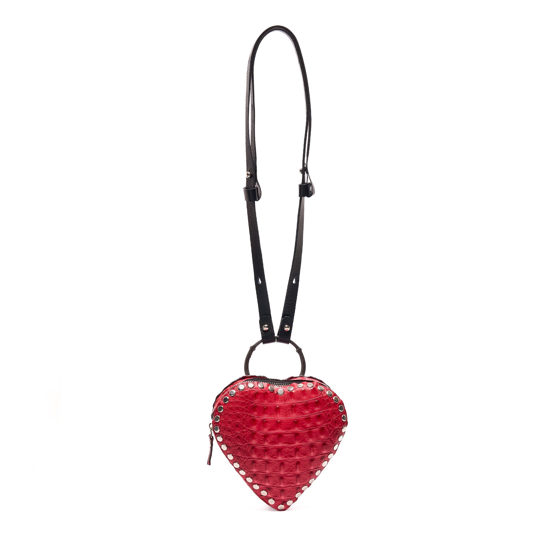 MI AMOR BAG RED CROCODILE