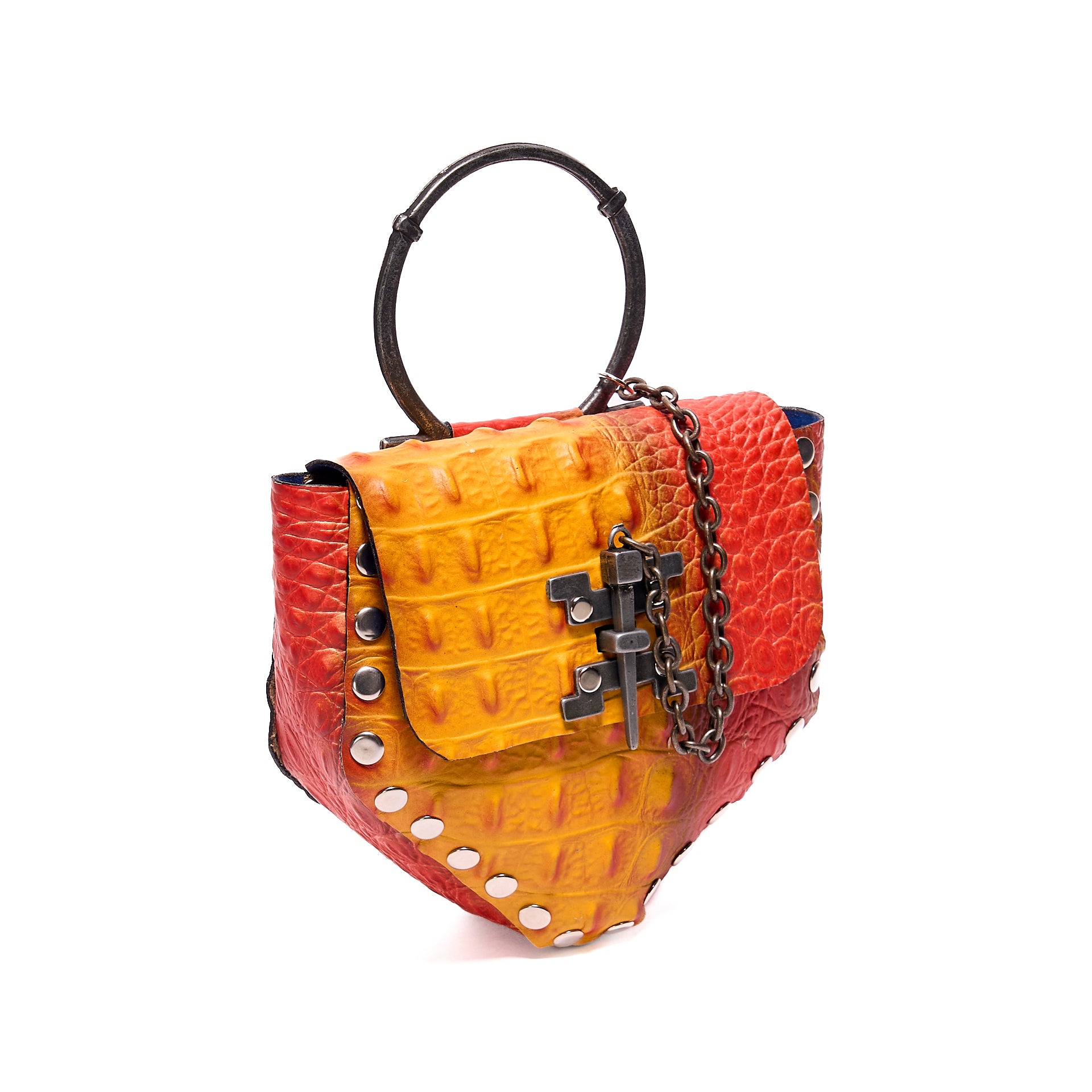 KRISTIAN MINI BAG AMBER CROCODILE