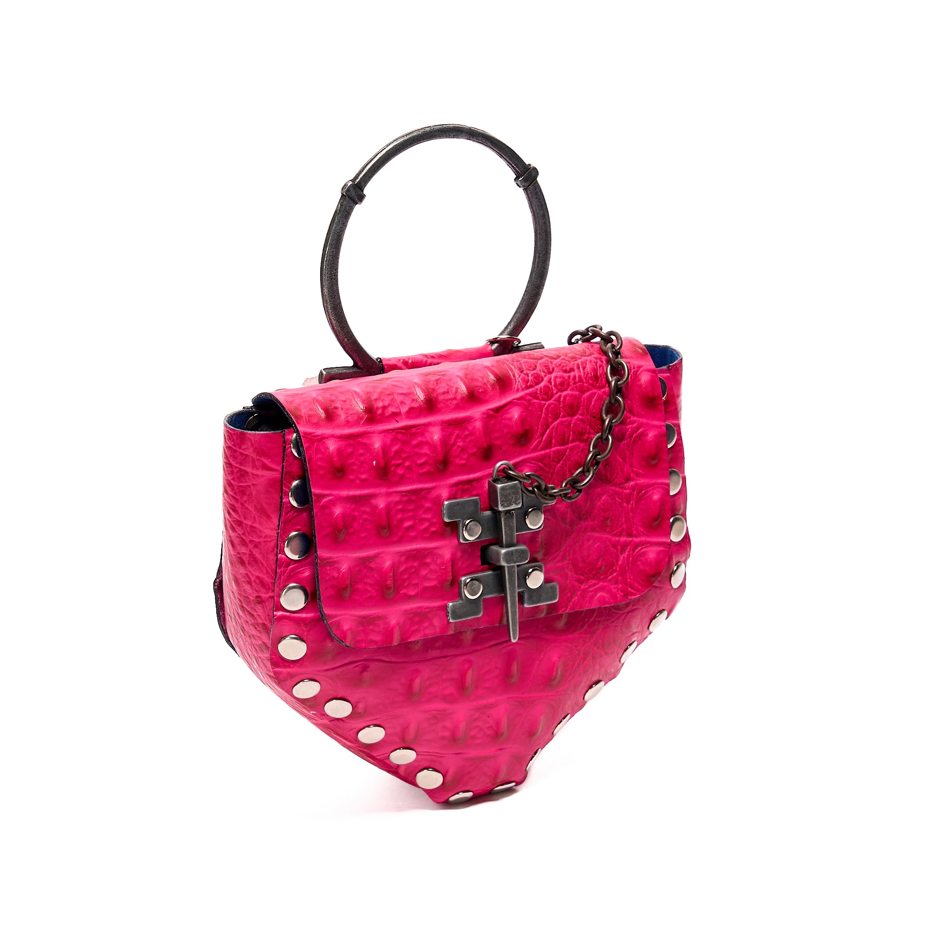 KRISTIAN MINI BAG PINK CROCODILE