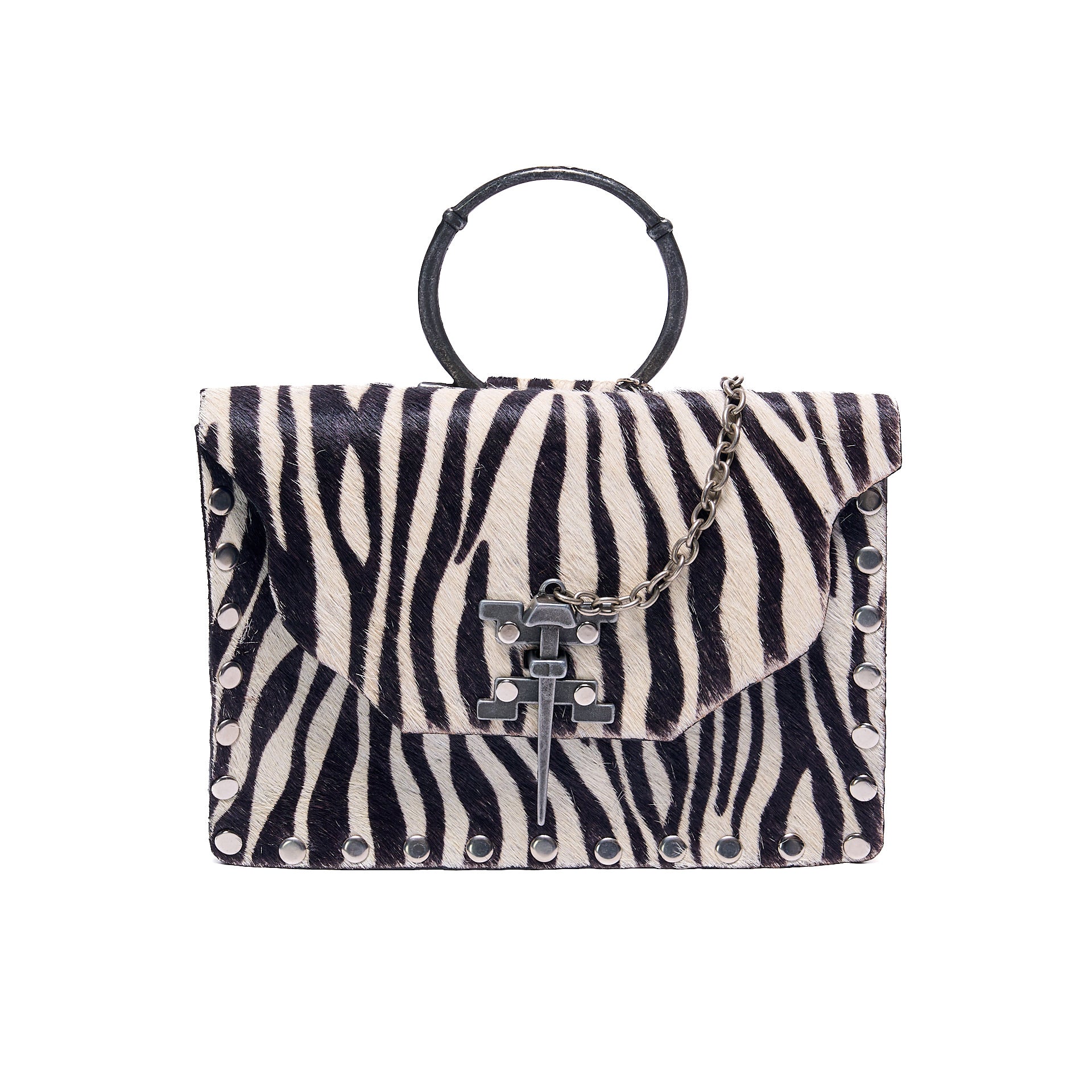 JAGUAR BAG BLACK AND WHITE ZEBRA