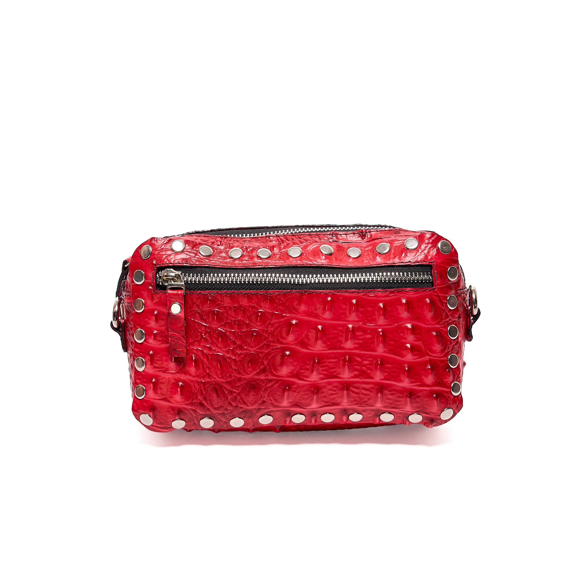 VICTORIA CAMERA BAG RED CROCODILE