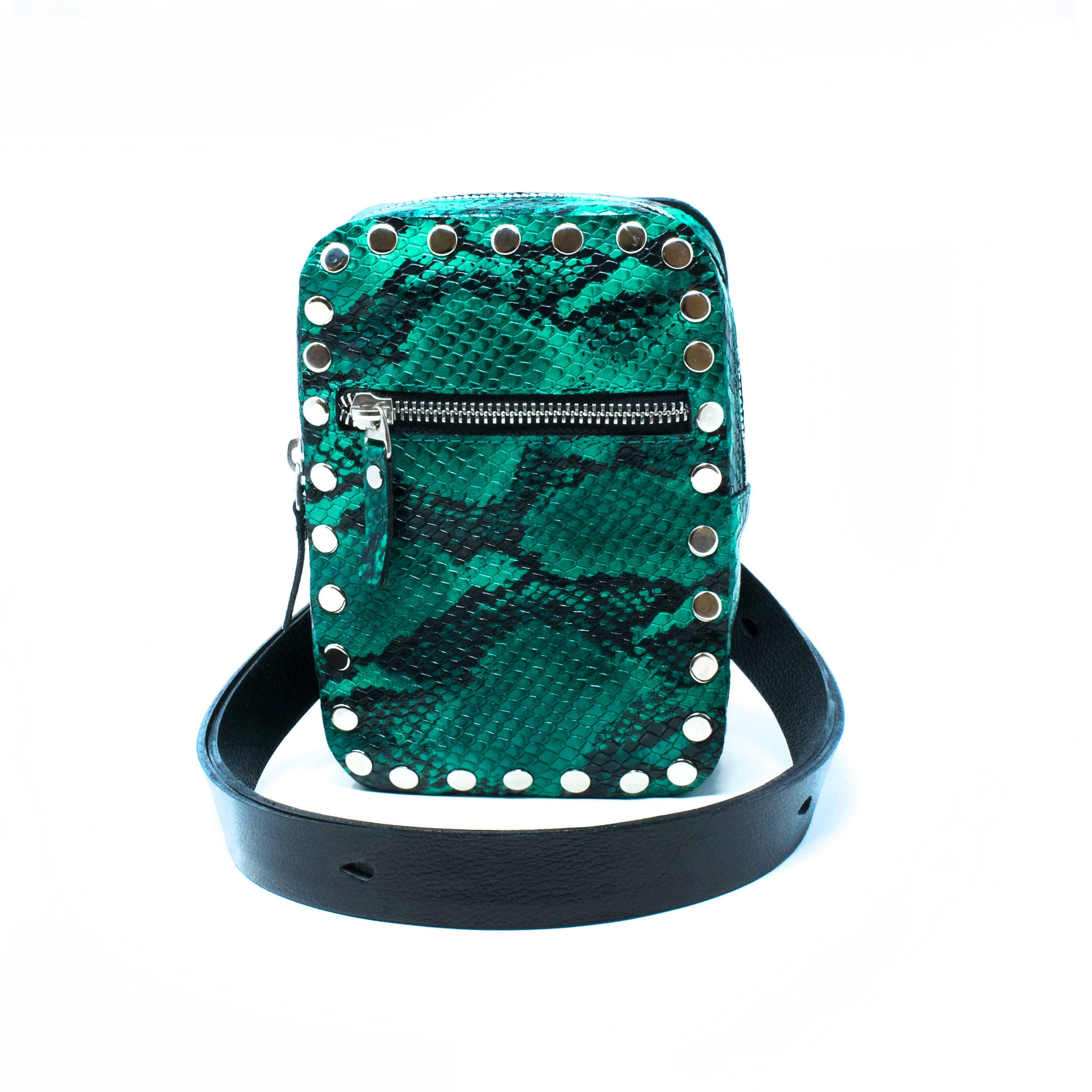 RIVERA CAMERA BAG GREEN PYTHON