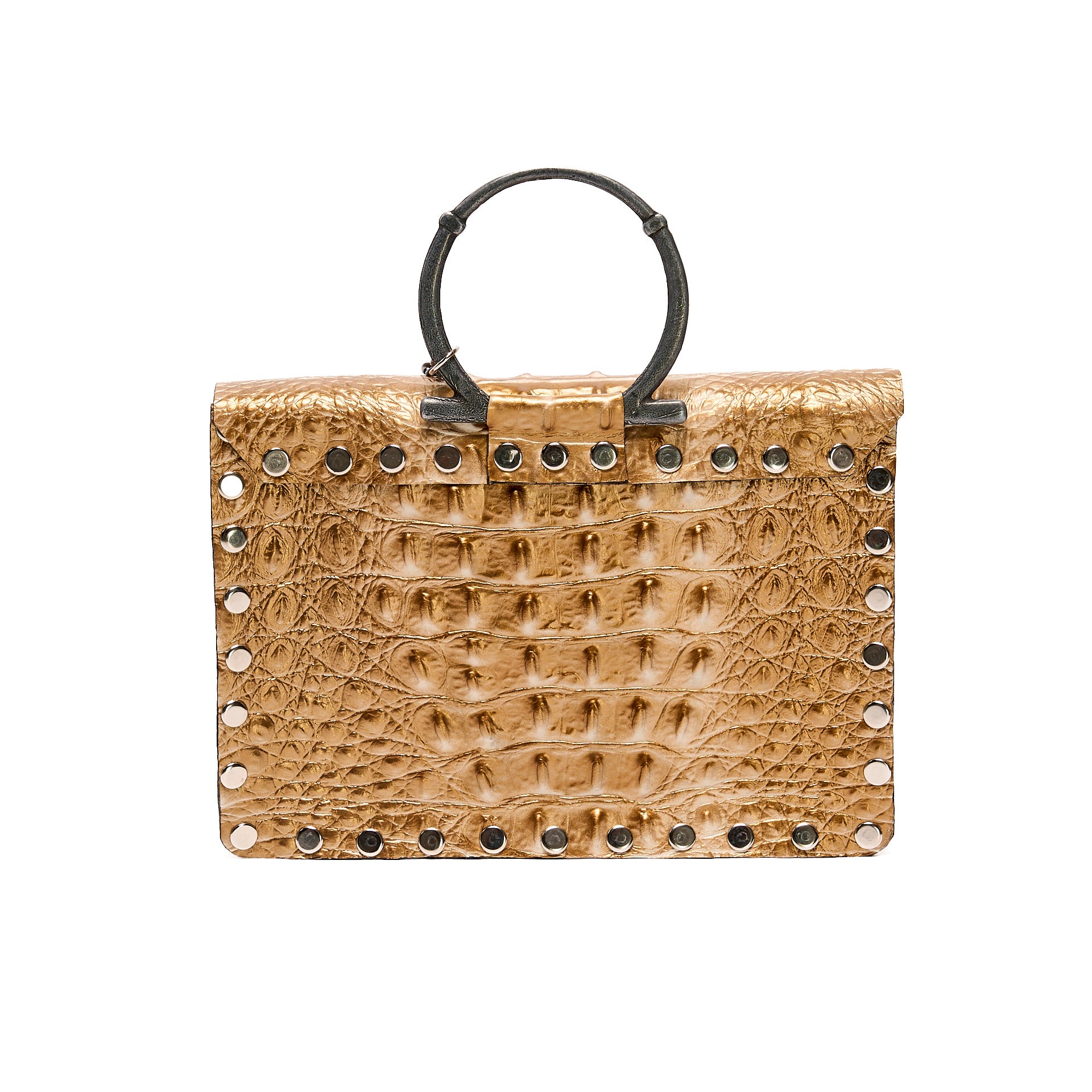 JAGUAR BAG GOLD CROCODILE