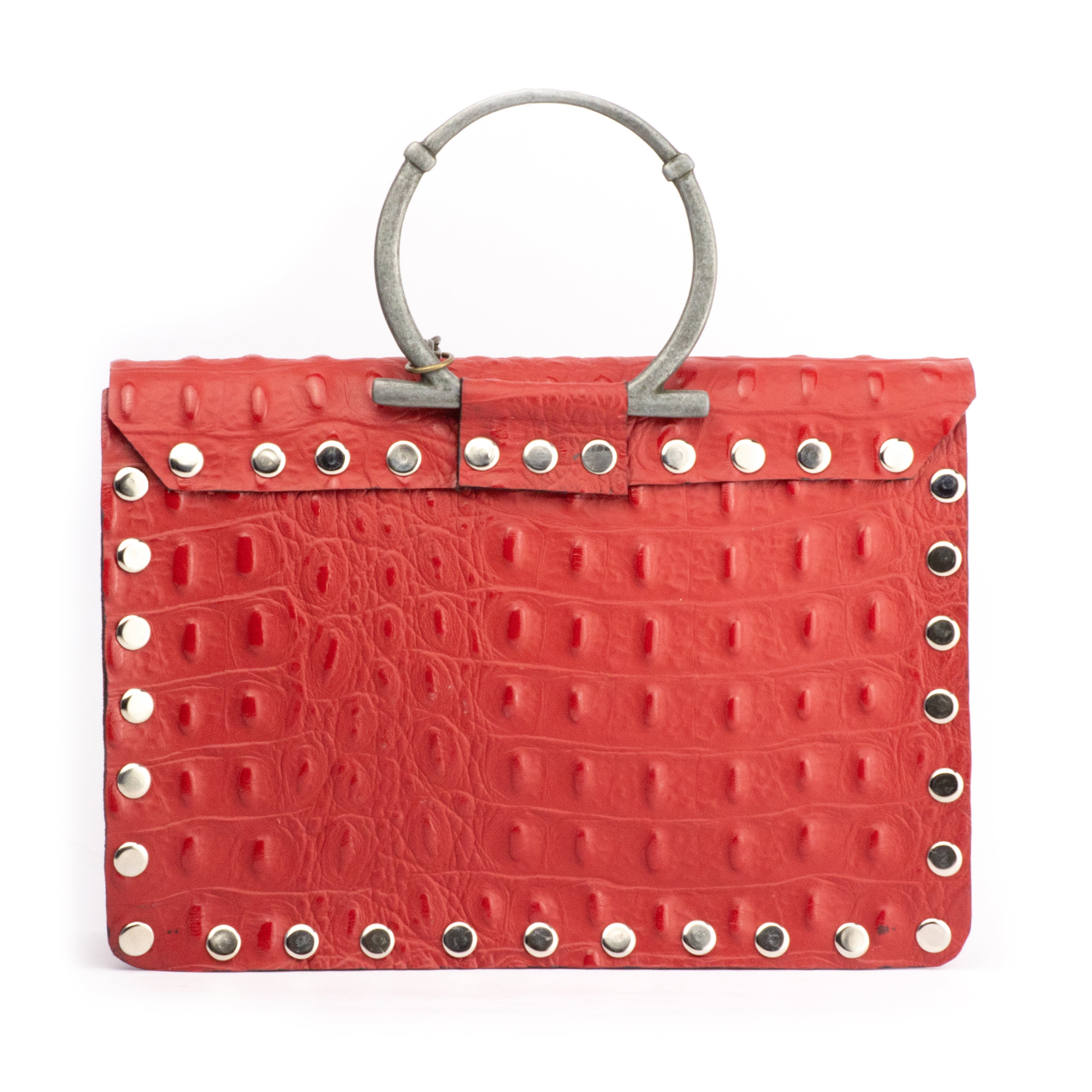 JAGUAR BAG RED CROCODILE