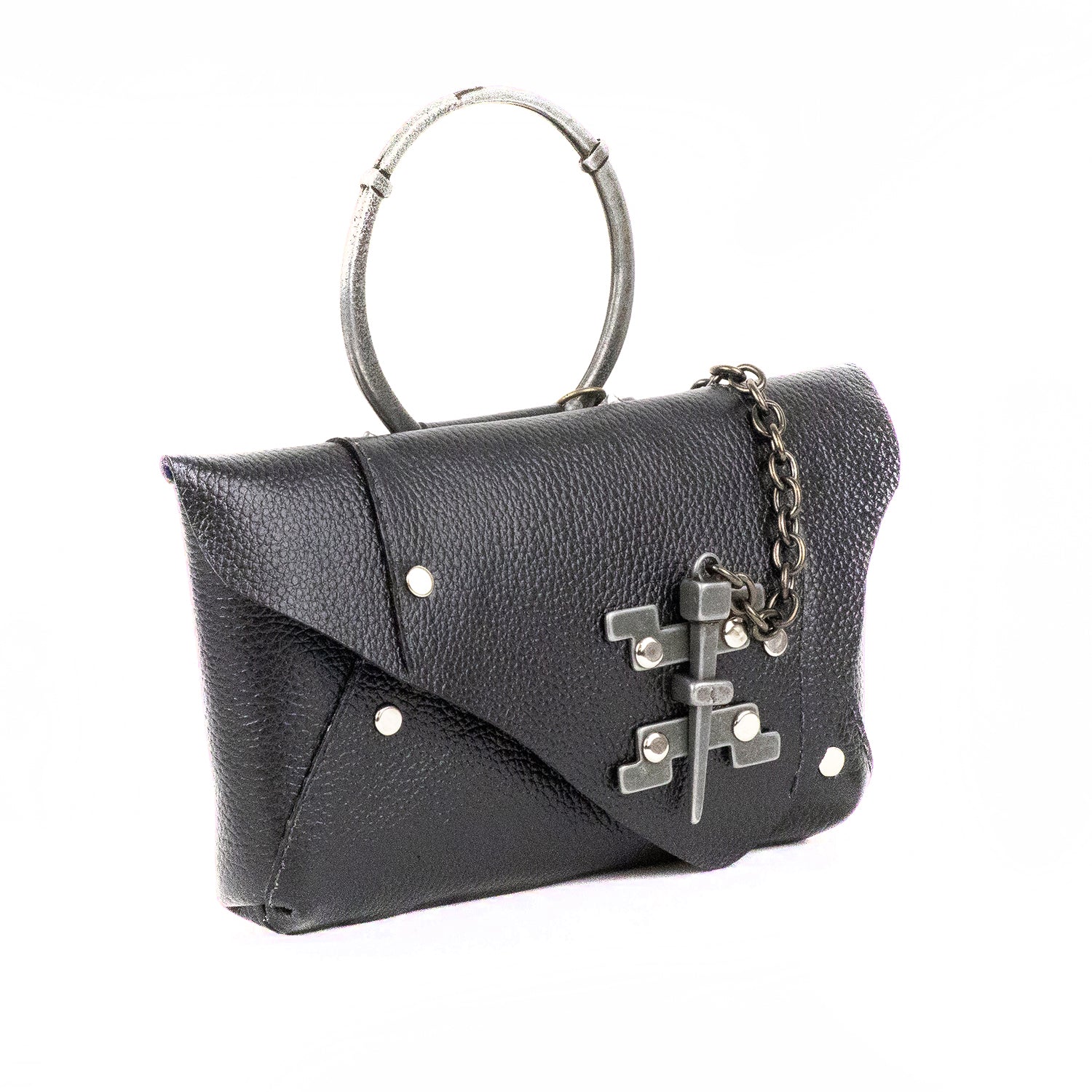 EDITH MINI BAG BLACK GRAIN
