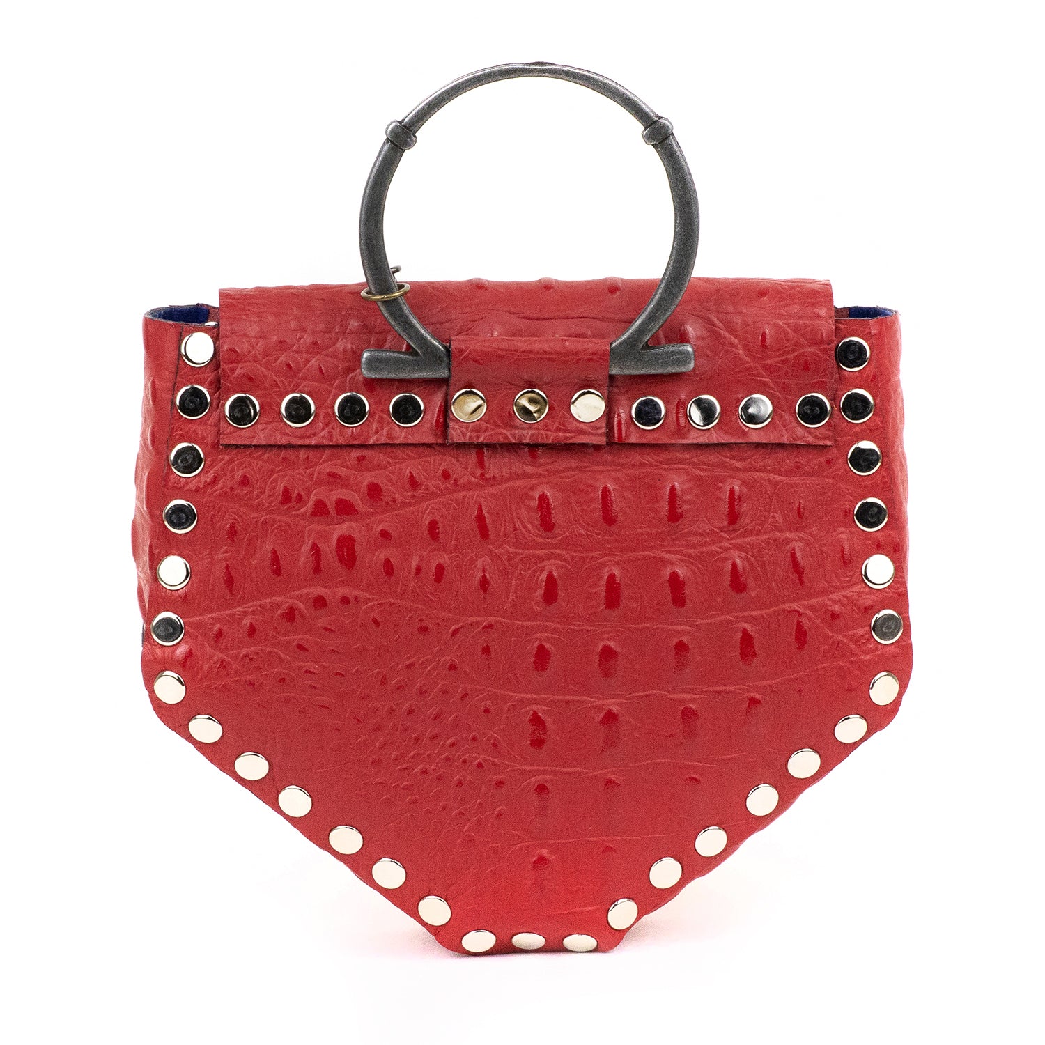 KRISTIAN BAG RED CROCODILE