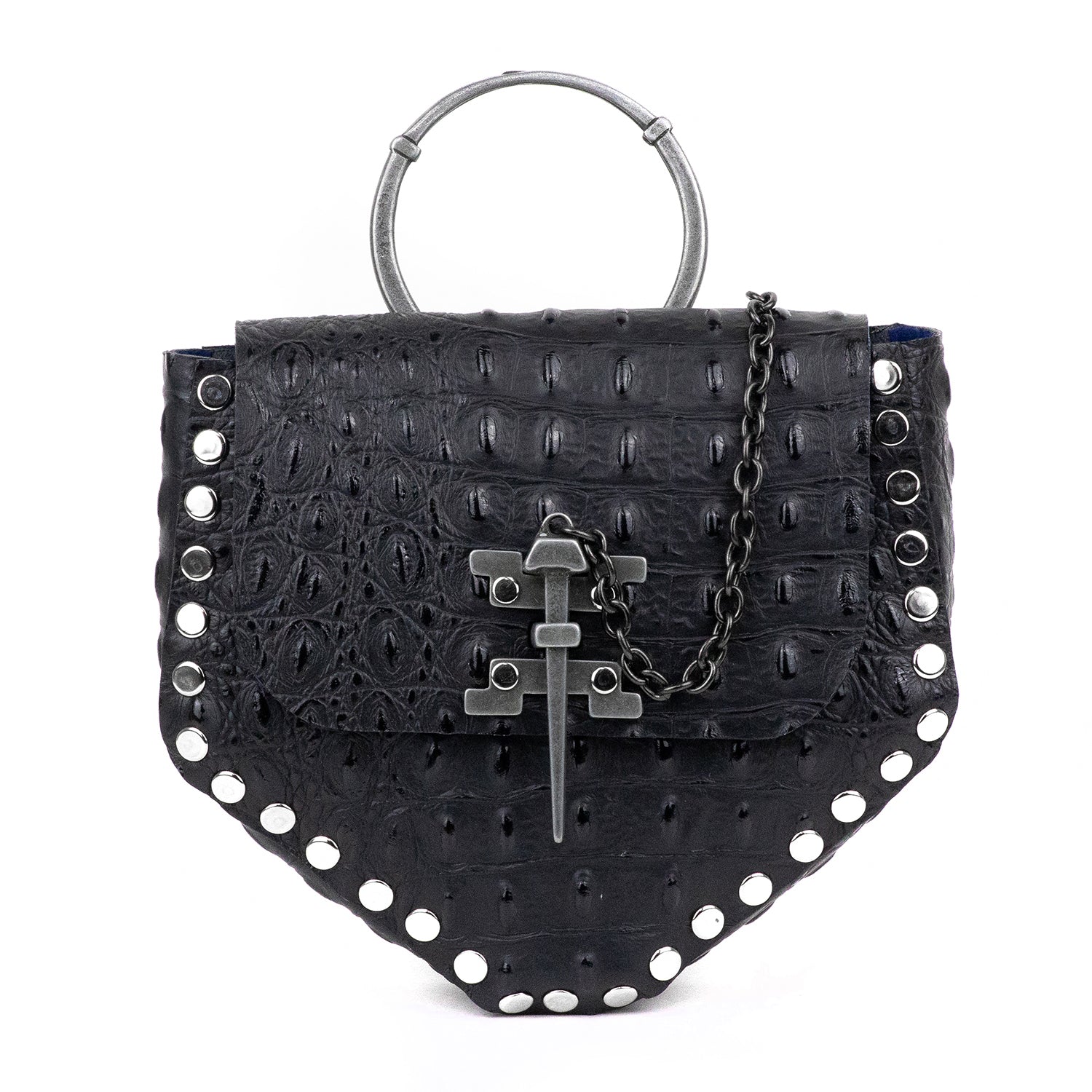 KRISTIAN BAG BLACK CROCODILE KRISTIAN BAG BLACK CROCODILE