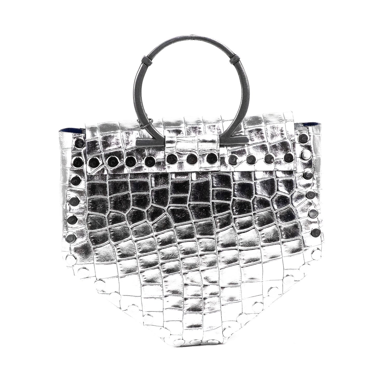 KRISTIAN BAG SILVER ALLIGATOR