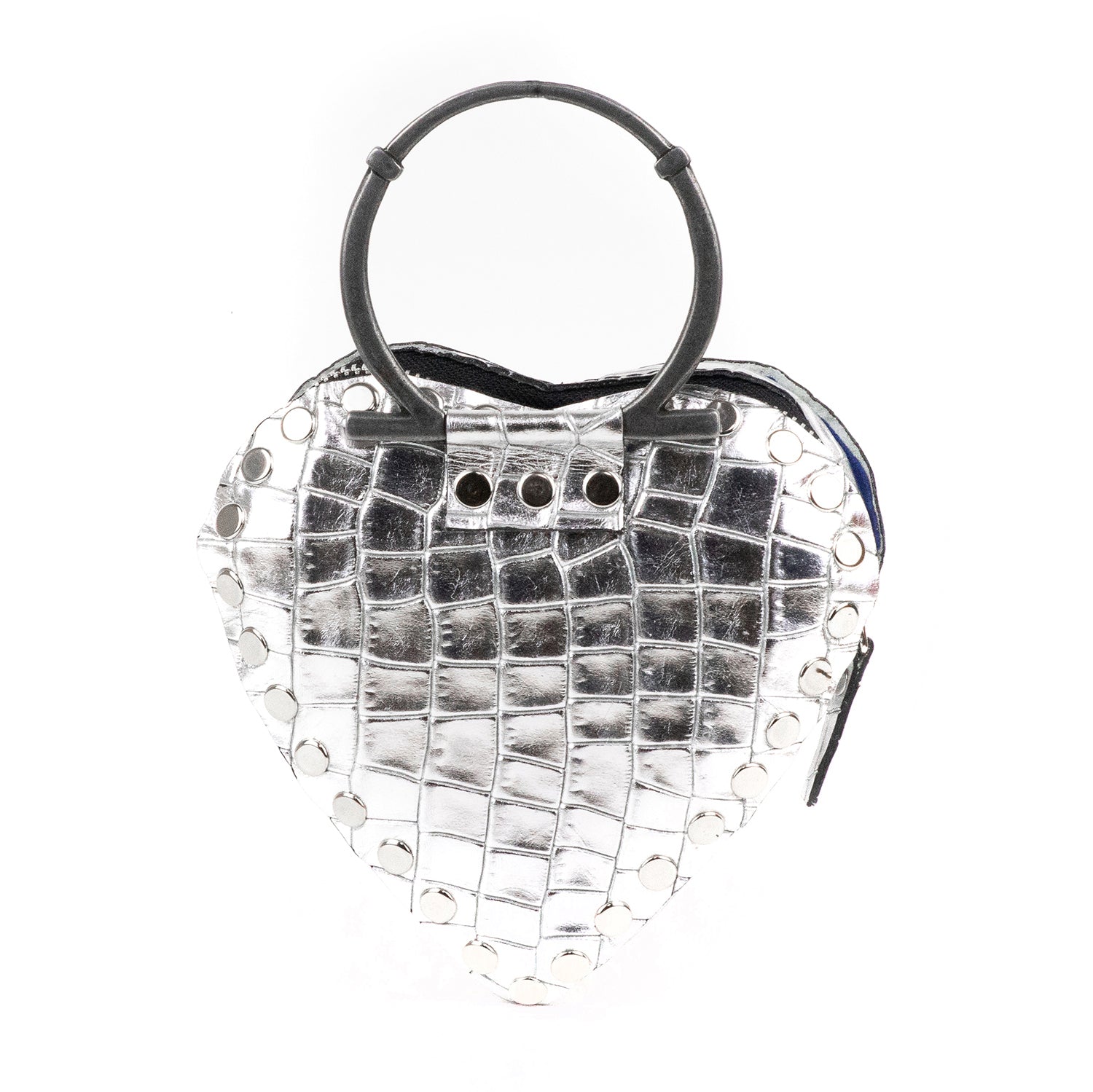 MI AMOR MINI BAG SILVER ALLIGATOR