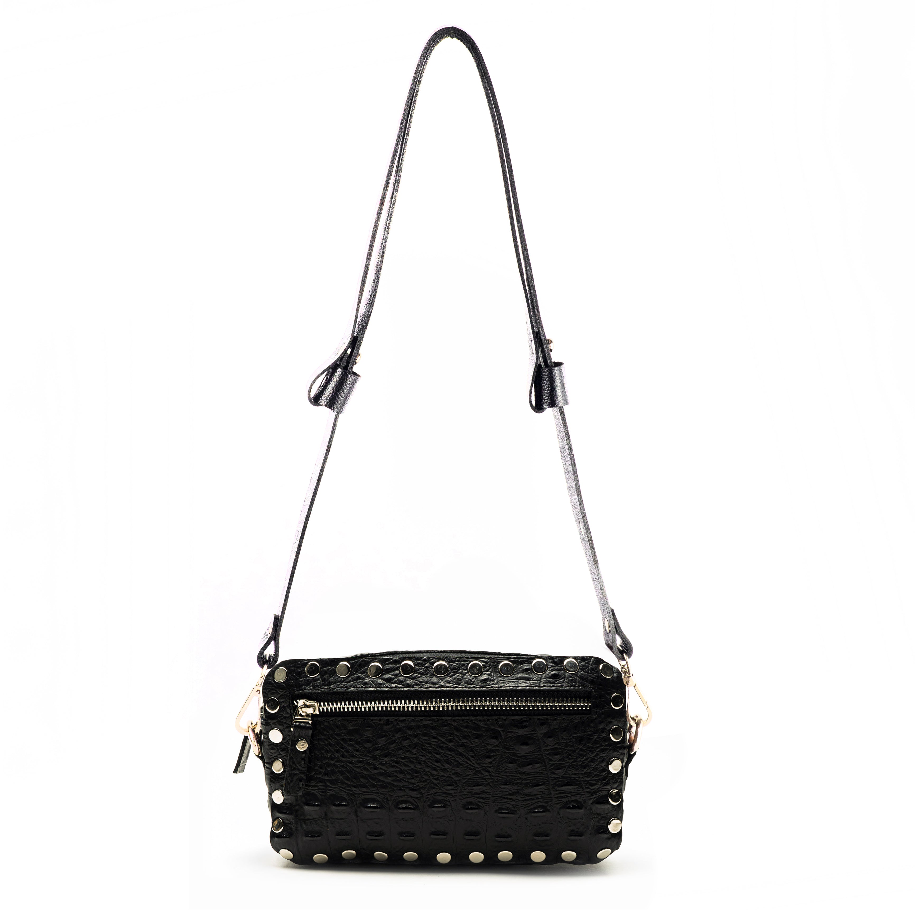 VICTORIA CAMERA BAG BLACK CROCODILE