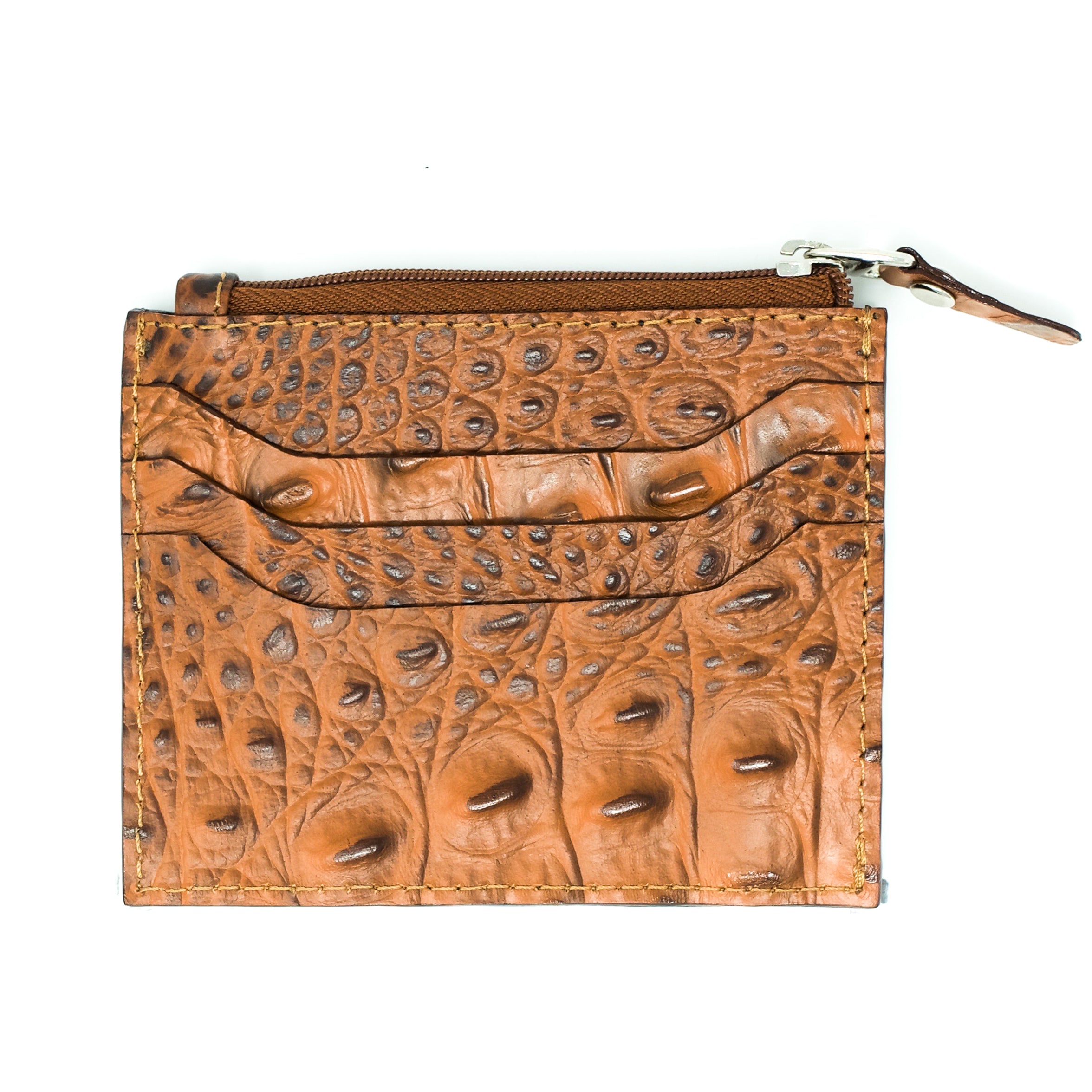 CREDIT CARD HOLDER WITH ZIPPER MIDDLE POCKET