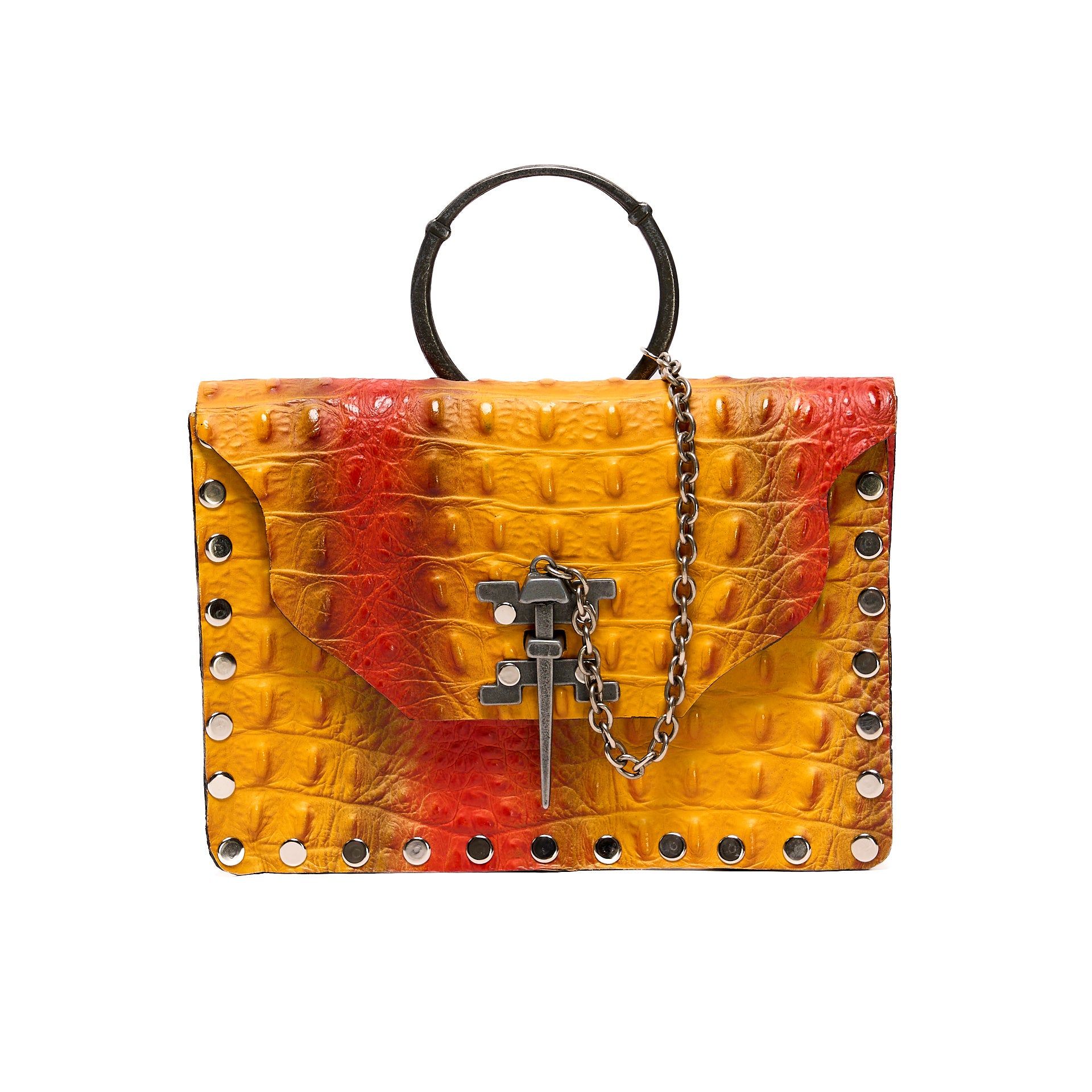 JAGUAR BAG GOLD CROCODILE