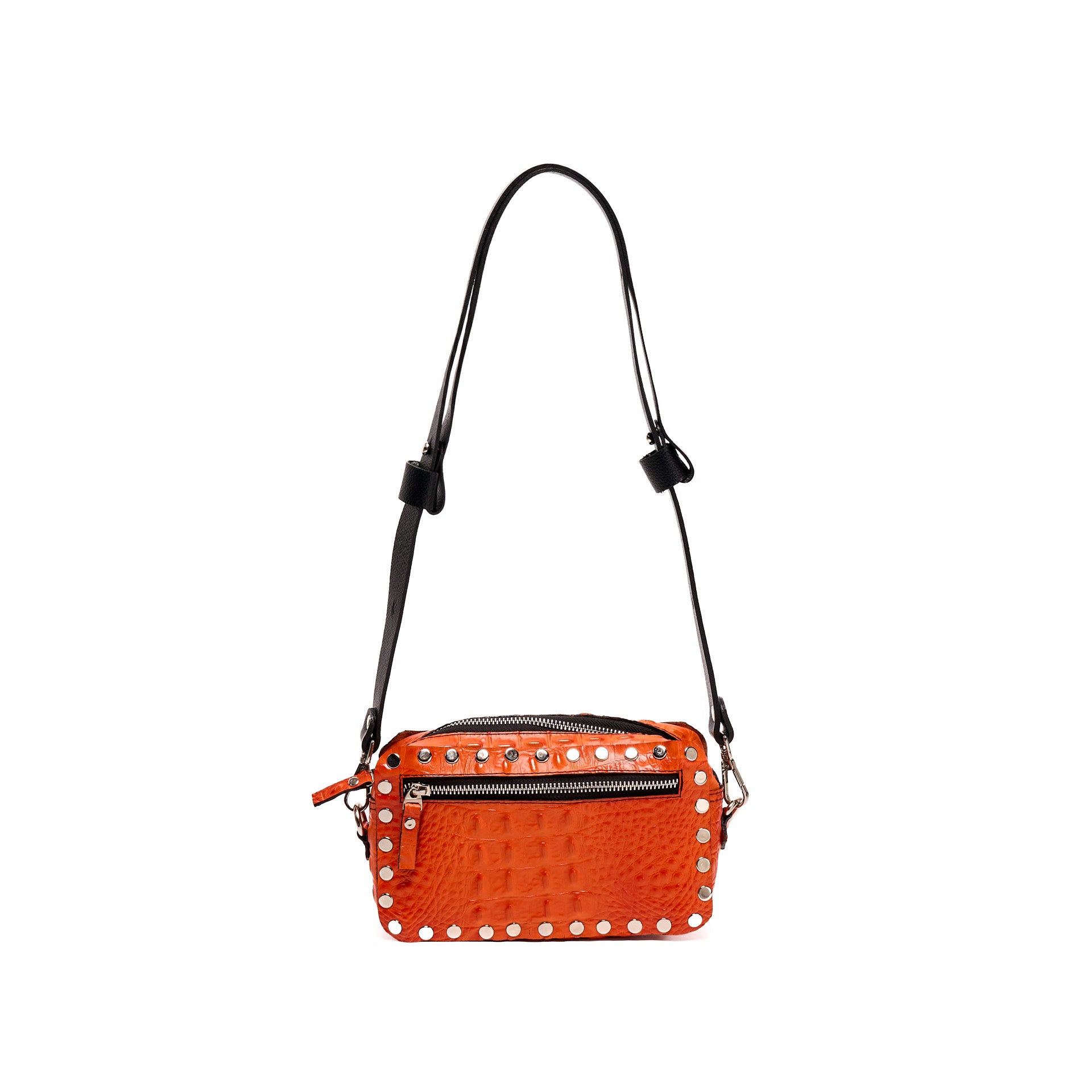 VICTORIA CAMERA BAG ORANGE CROCODILE
