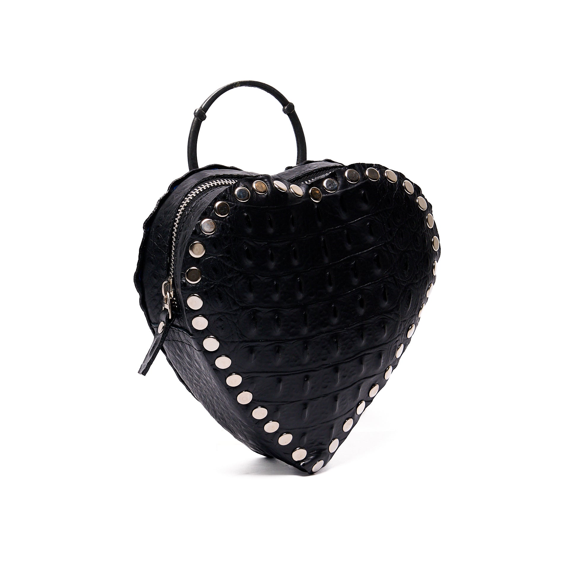 MI AMOR BAG BLACK CROCODILE