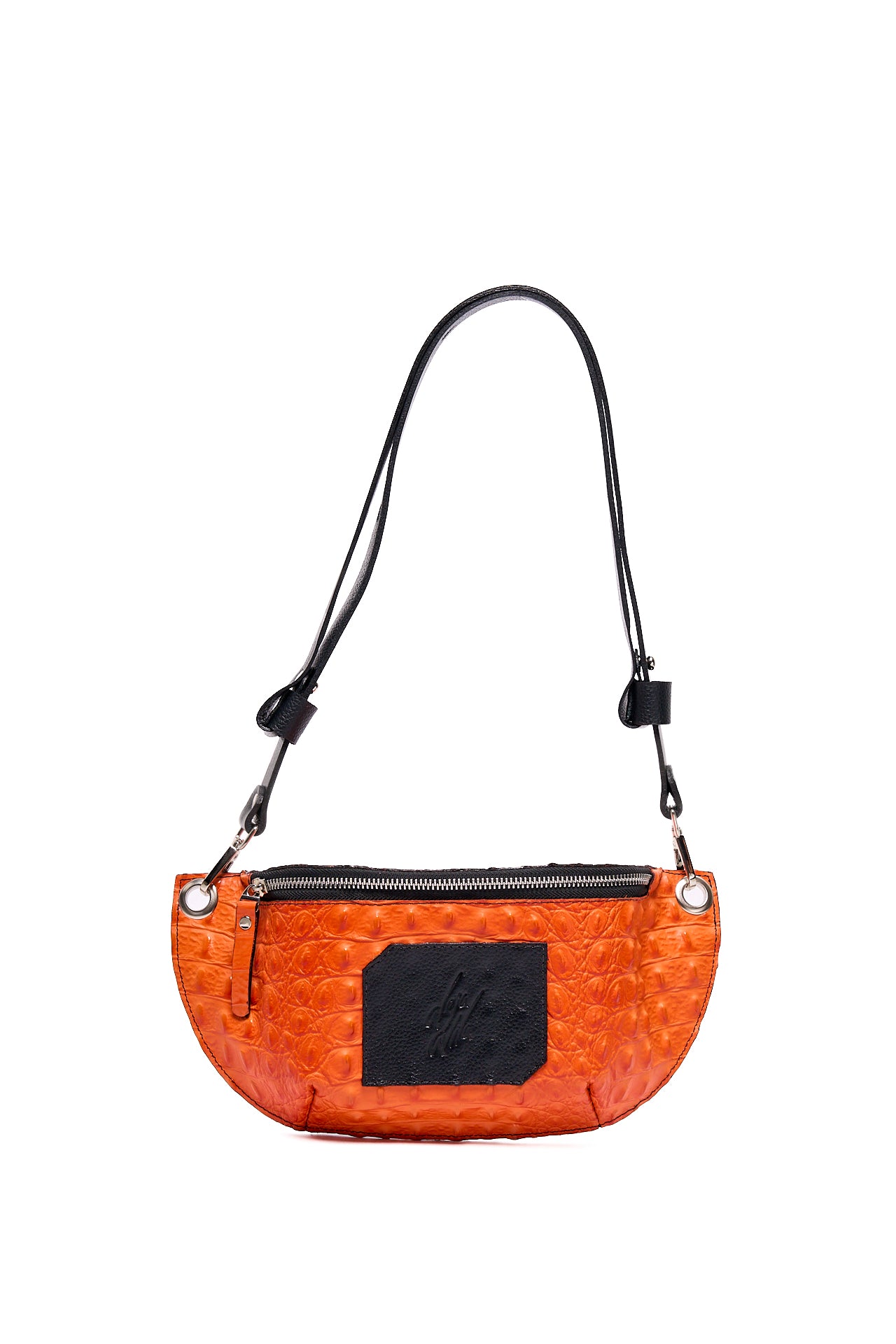FANNY PACK ORANGE CROCODILE