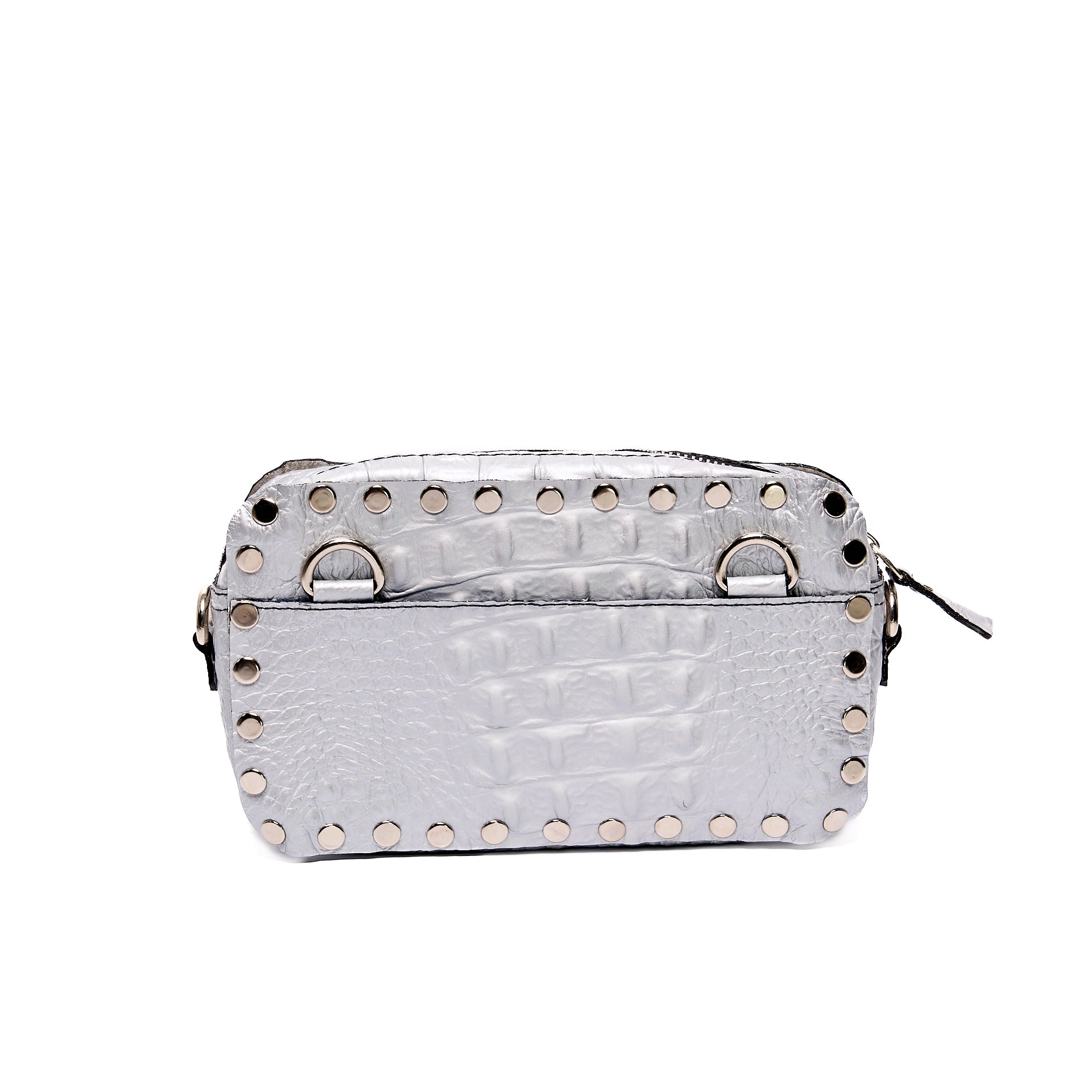 VICTORIA CAMERA BAG SILVER CROCODILE