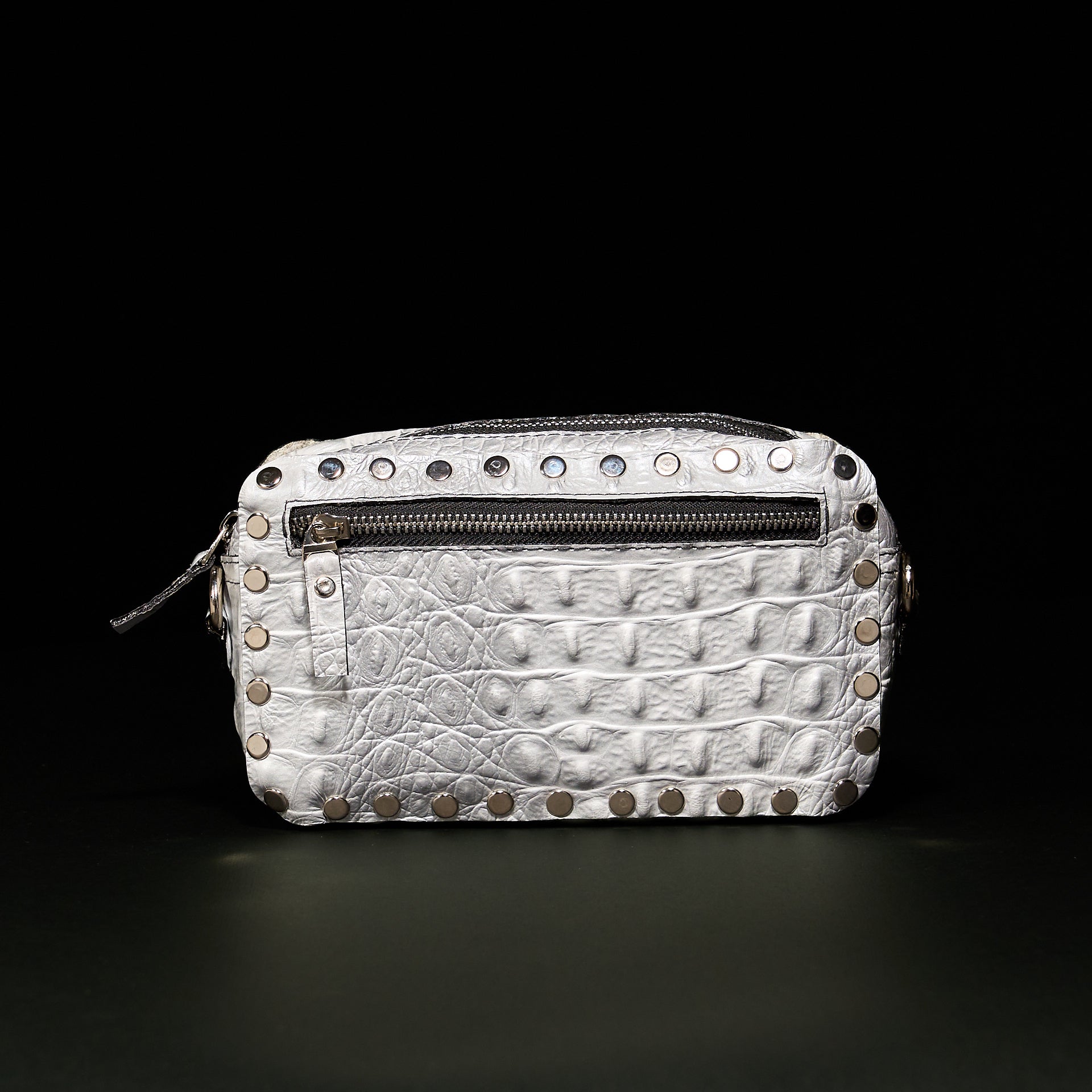 VICTORIA CAMERA BAG SILVER CROCODILE