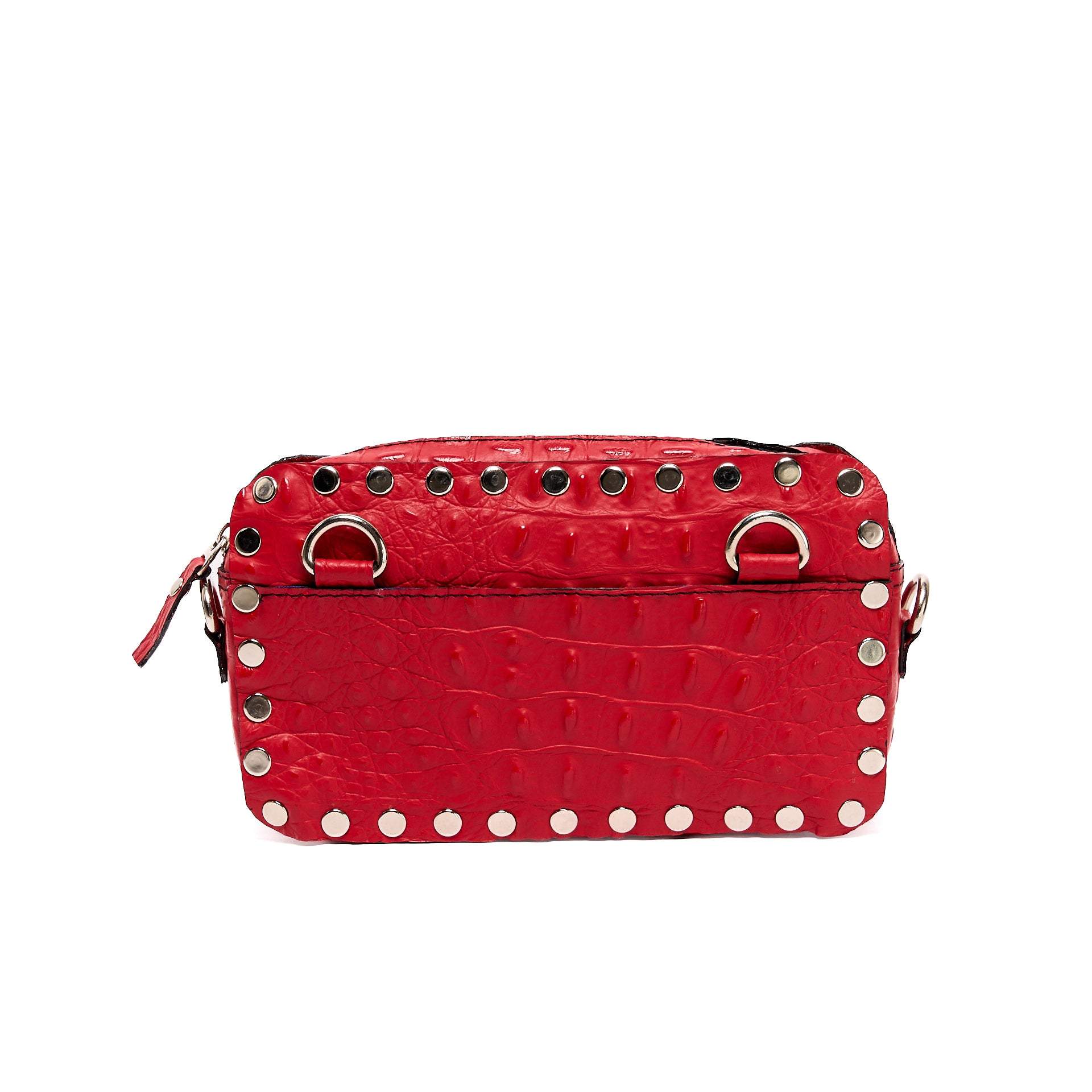 VICTORIA CAMERA BAG RED CROCODILE