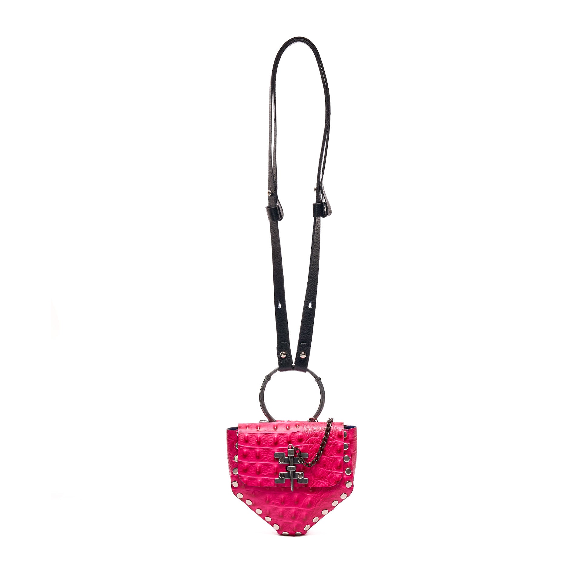 KRISTIAN MINI BAG PINK CROCODILE
