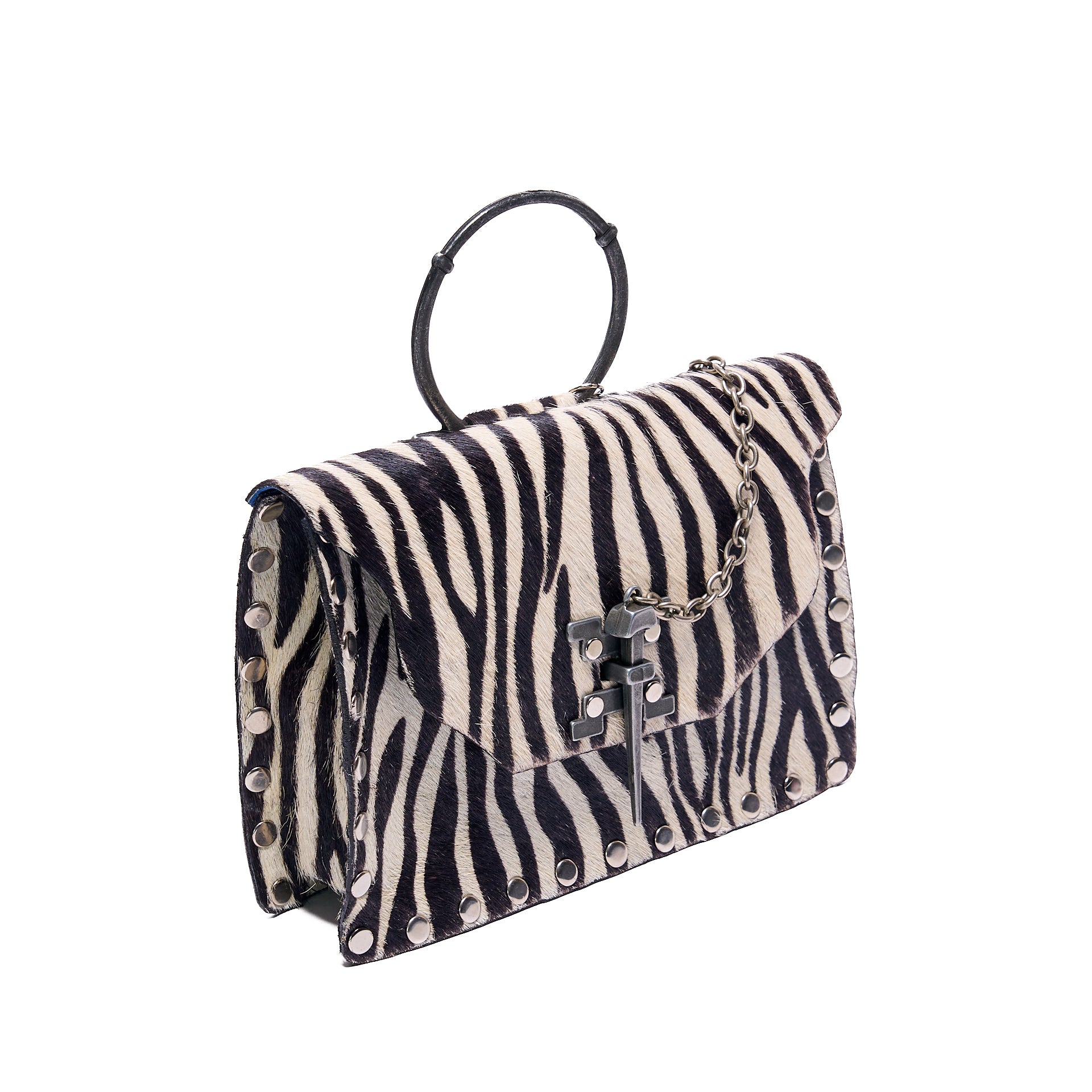 JAGUAR BAG BLACK AND WHITE ZEBRA