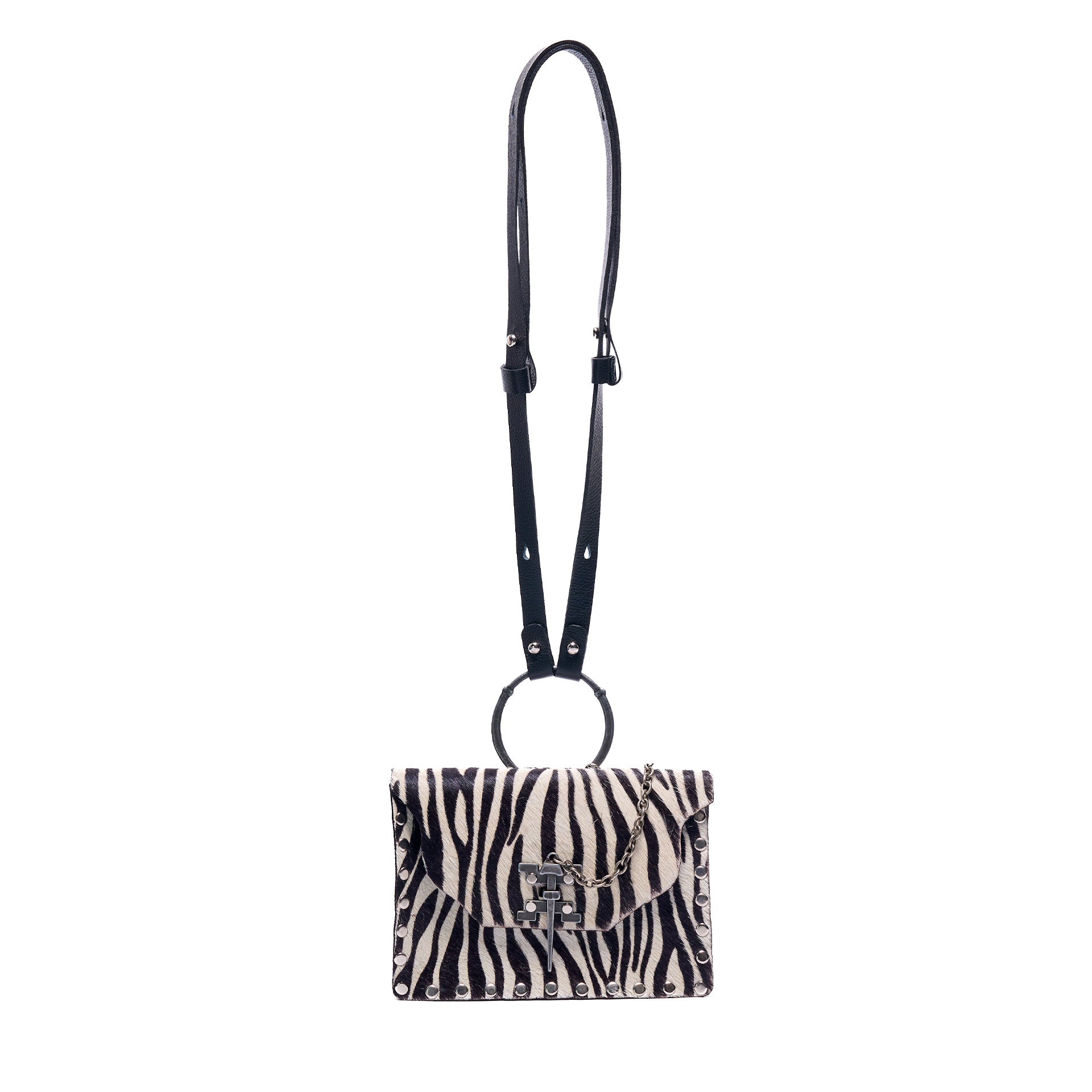 JAGUAR BAG BLACK AND WHITE ZEBRA