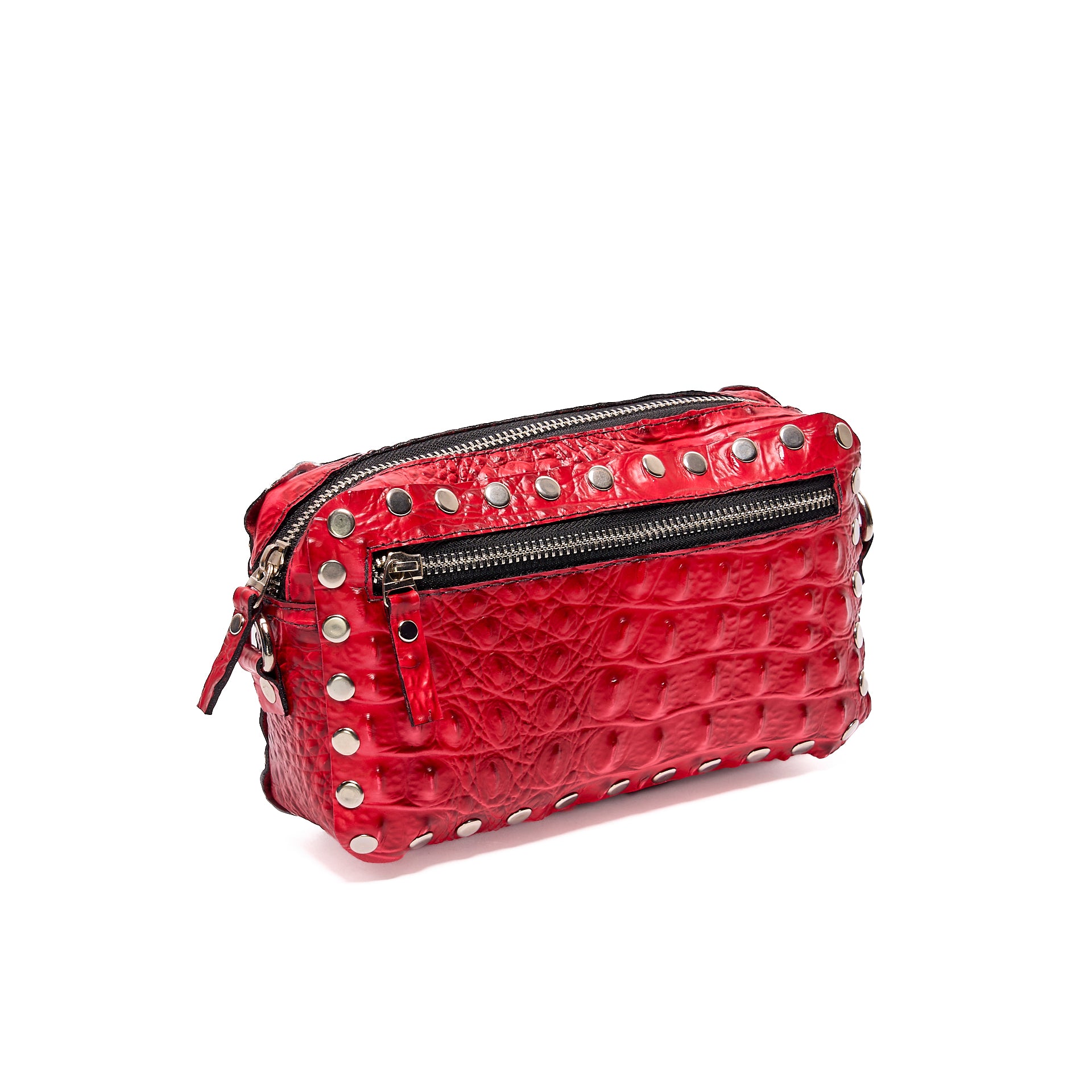 VICTORIA CAMERA BAG RED CROCODILE