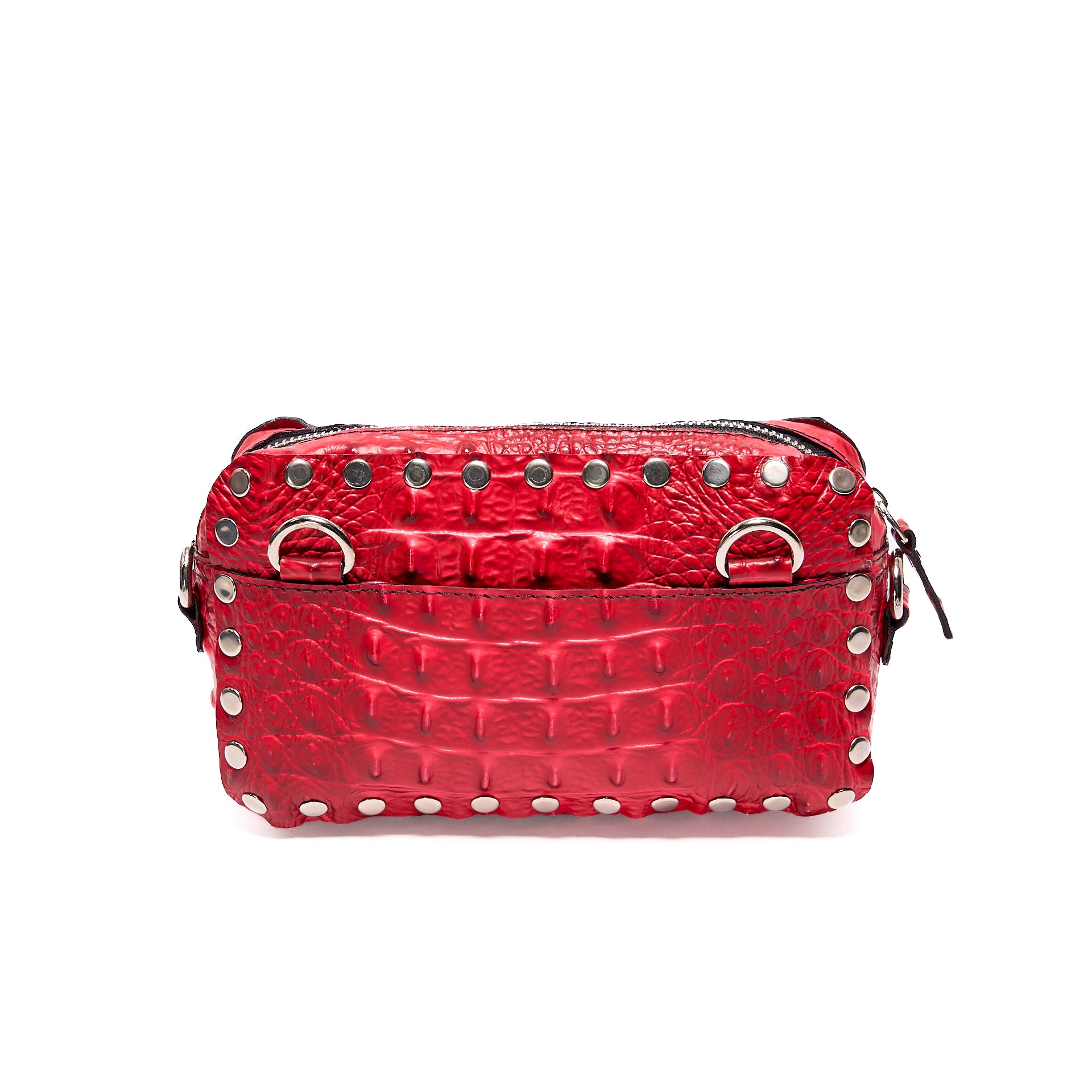 VICTORIA CAMERA BAG RED CROCODILE