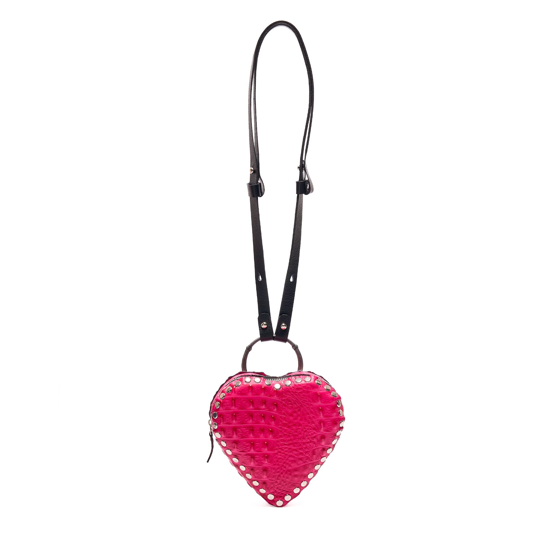 MI AMOR BAG PINK CROCODILE