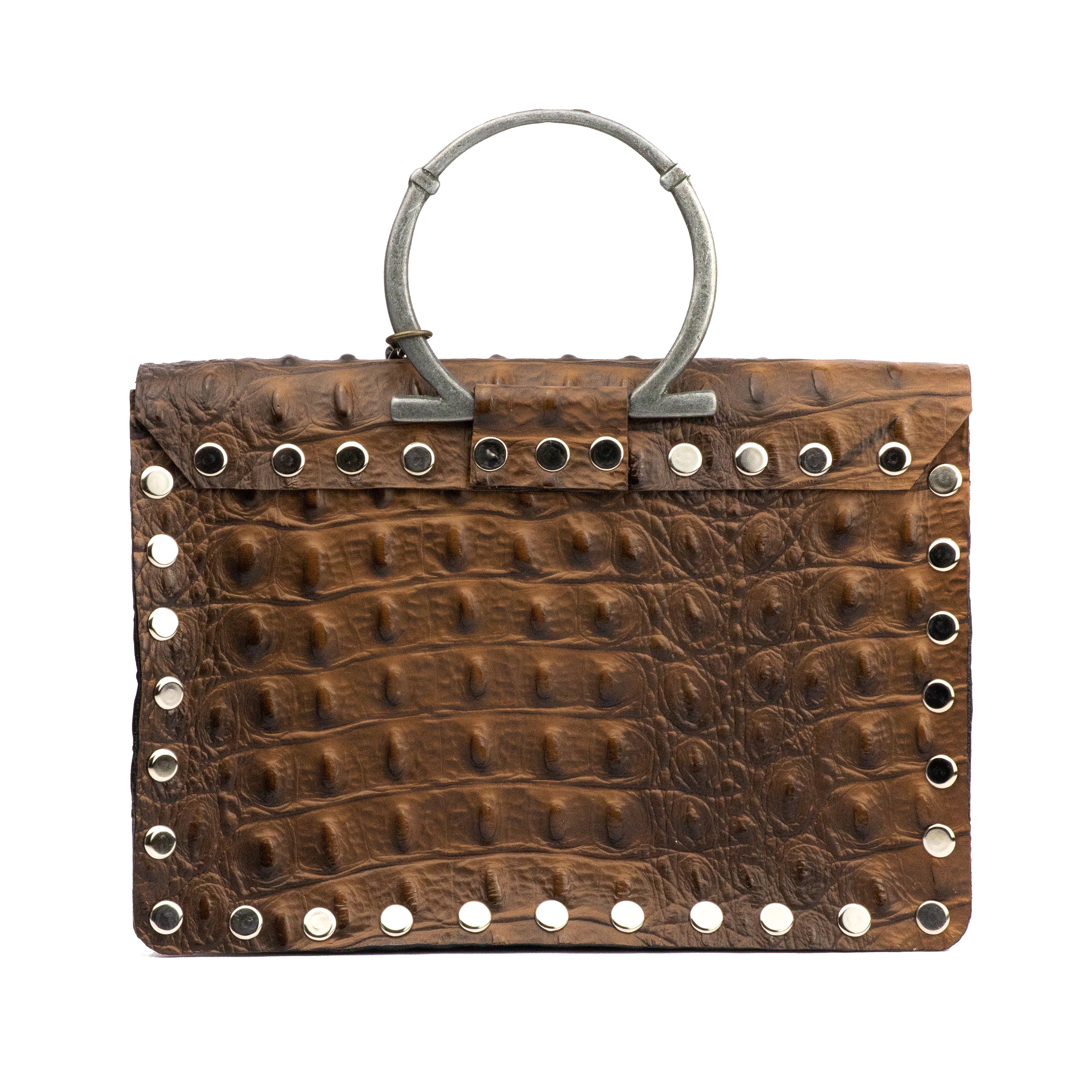 JAGUAR BAG BROWN CROCODILE