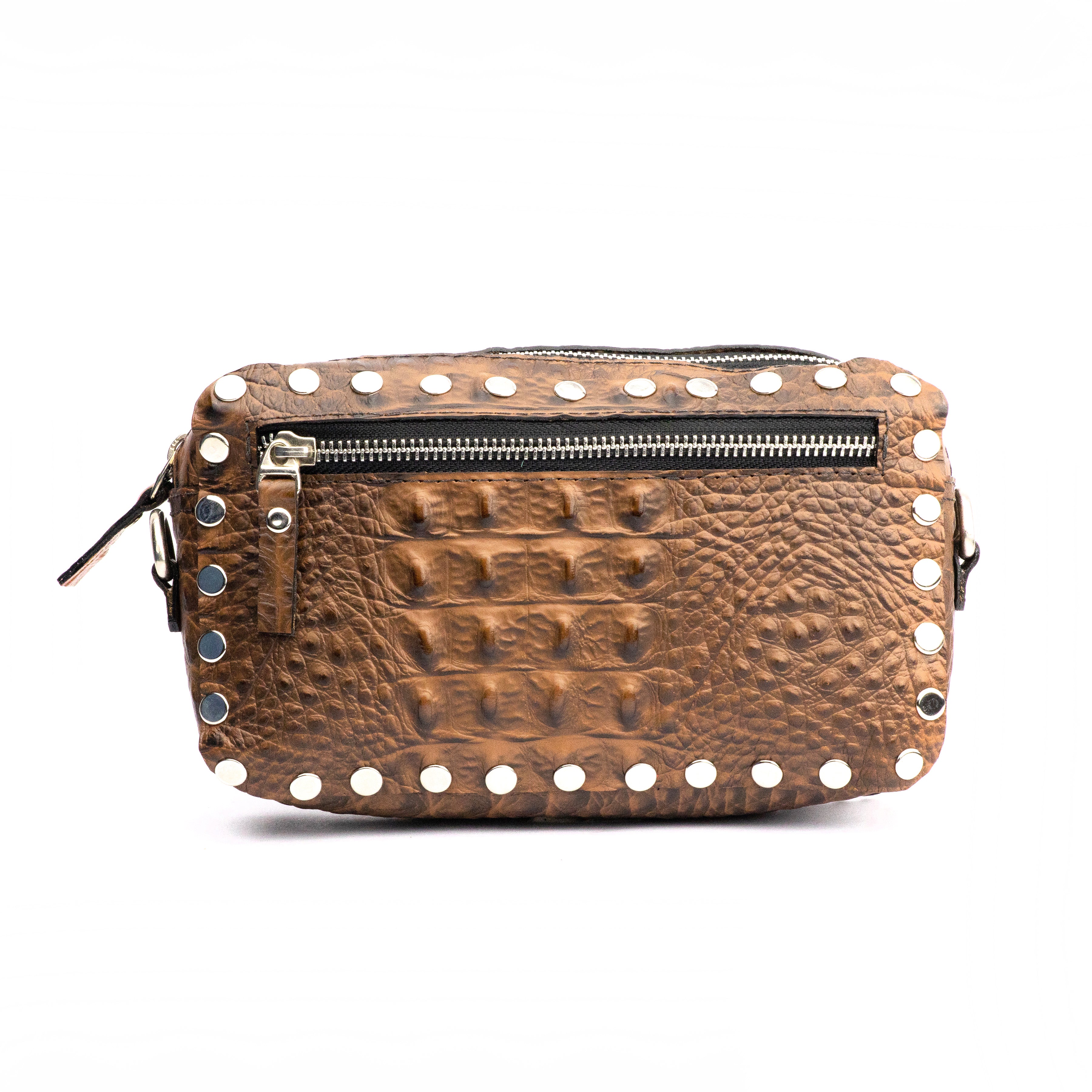 VICTORIA CAMERA BAG BEIGE AND BLACK PYTHON