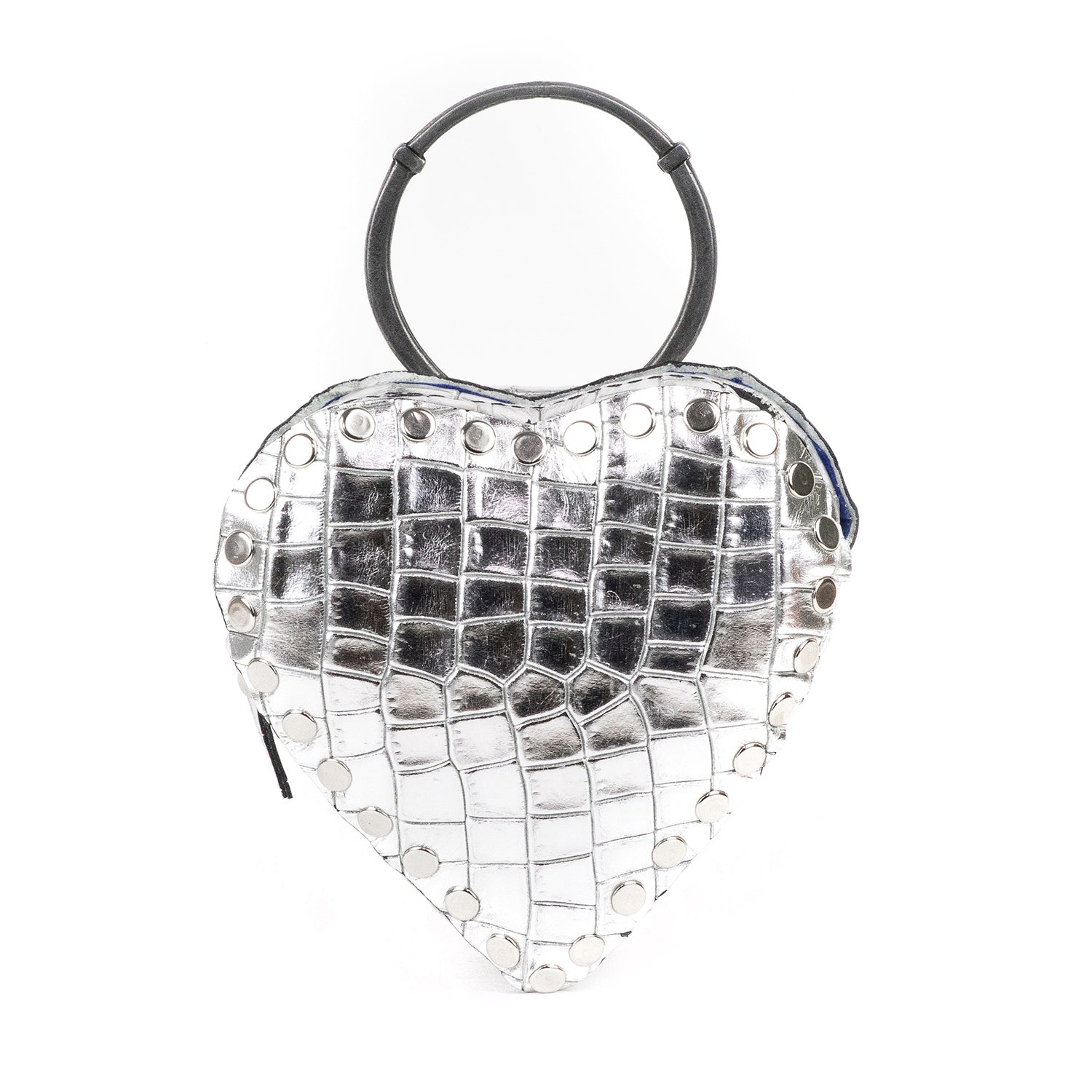 MI AMOR MINI BAG SILVER ALLIGATOR