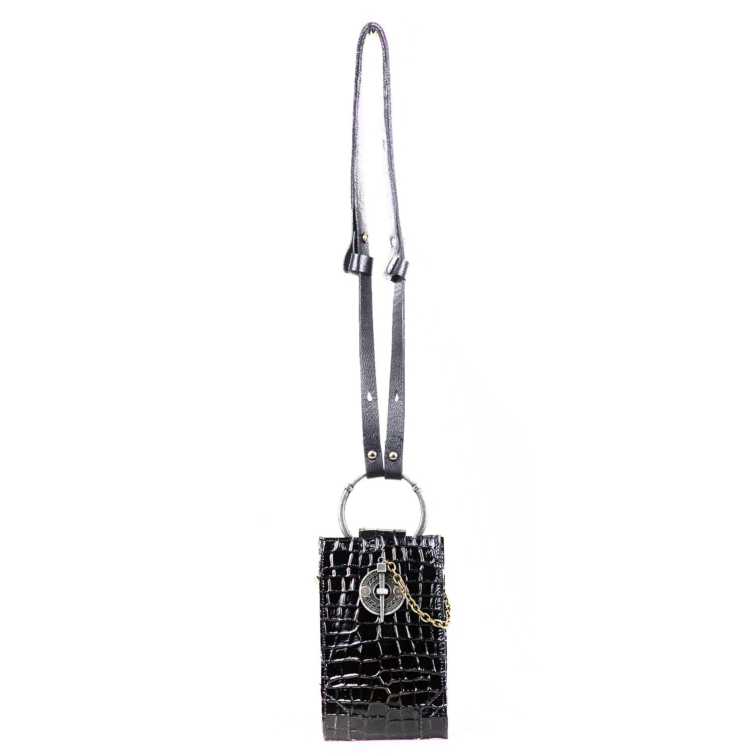 BOG TEXAS BAG BLACK CROCODILE