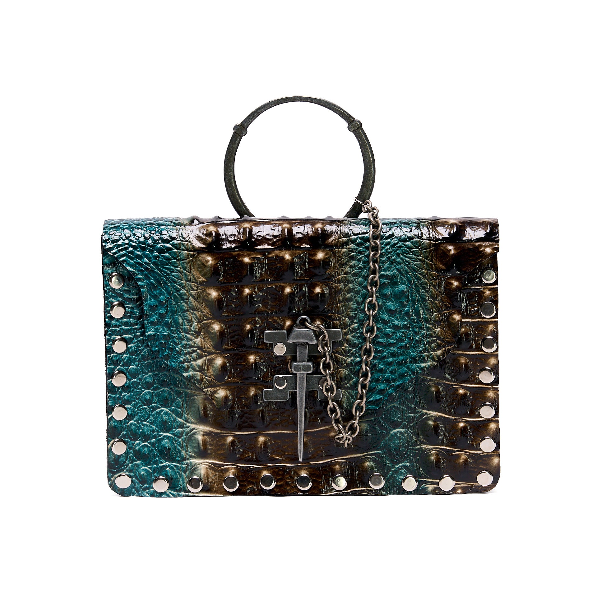 JAGUAR BAG BROWN CROCODILE