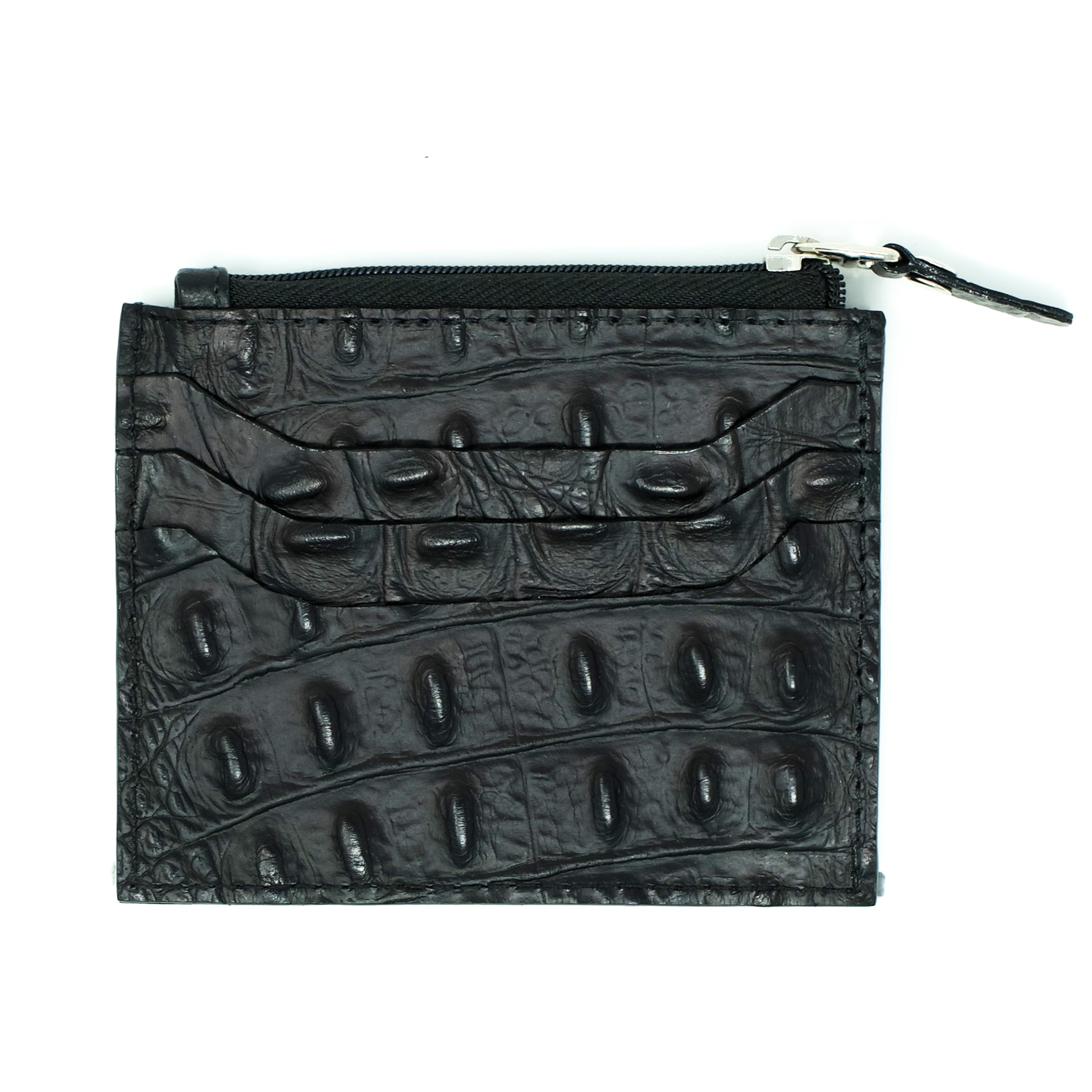 ◇LE MASQUE◇ Doe zipper coin card wallet black Daisy Keyring Coin Zipper Card Wallet Pouch Black - LE